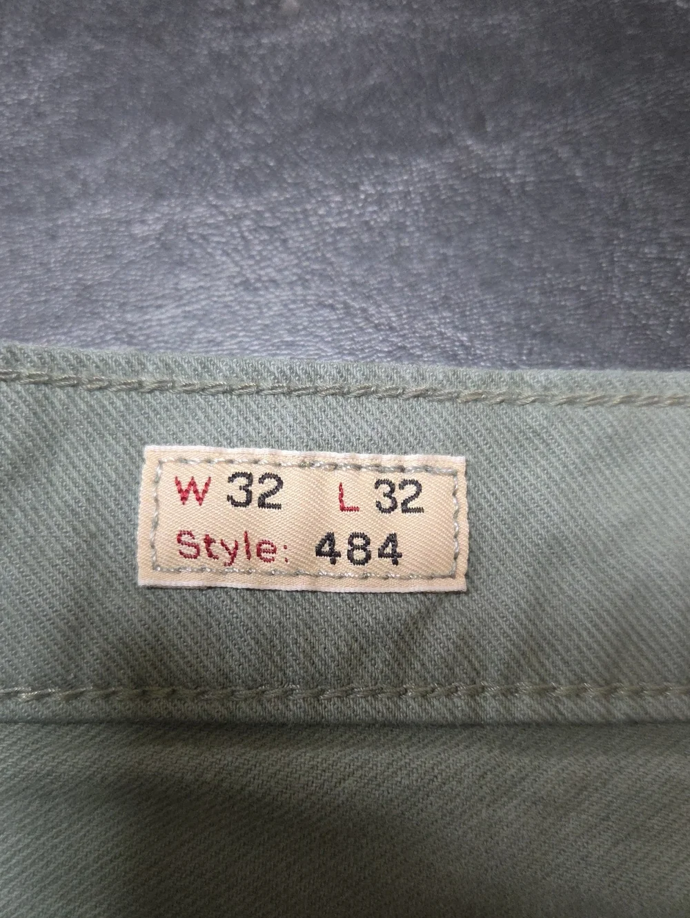 J. Crew 484 Slim Fit Stretch Chino Pants Mens 32x32 Green Sage Chinos Trousers